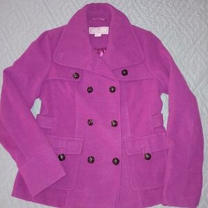 Vintage Pink Envelope Vibrant Peacoat Sz M EUC